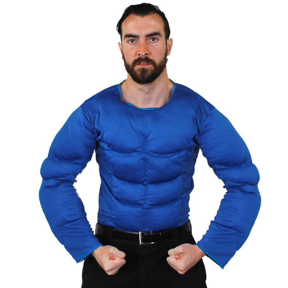 Adults Blue Muscle Chest