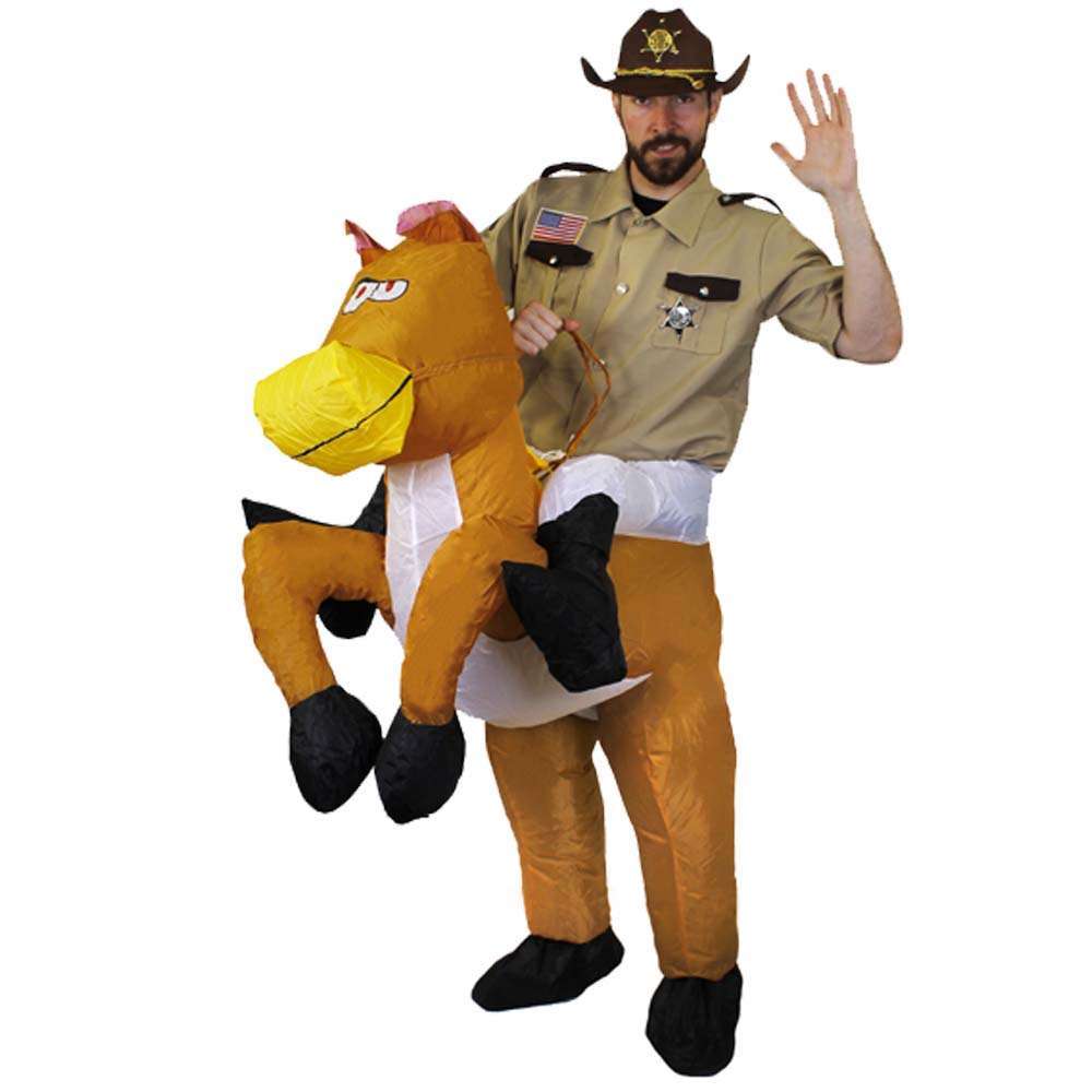 Inflatable Horse & Sheriff Costume