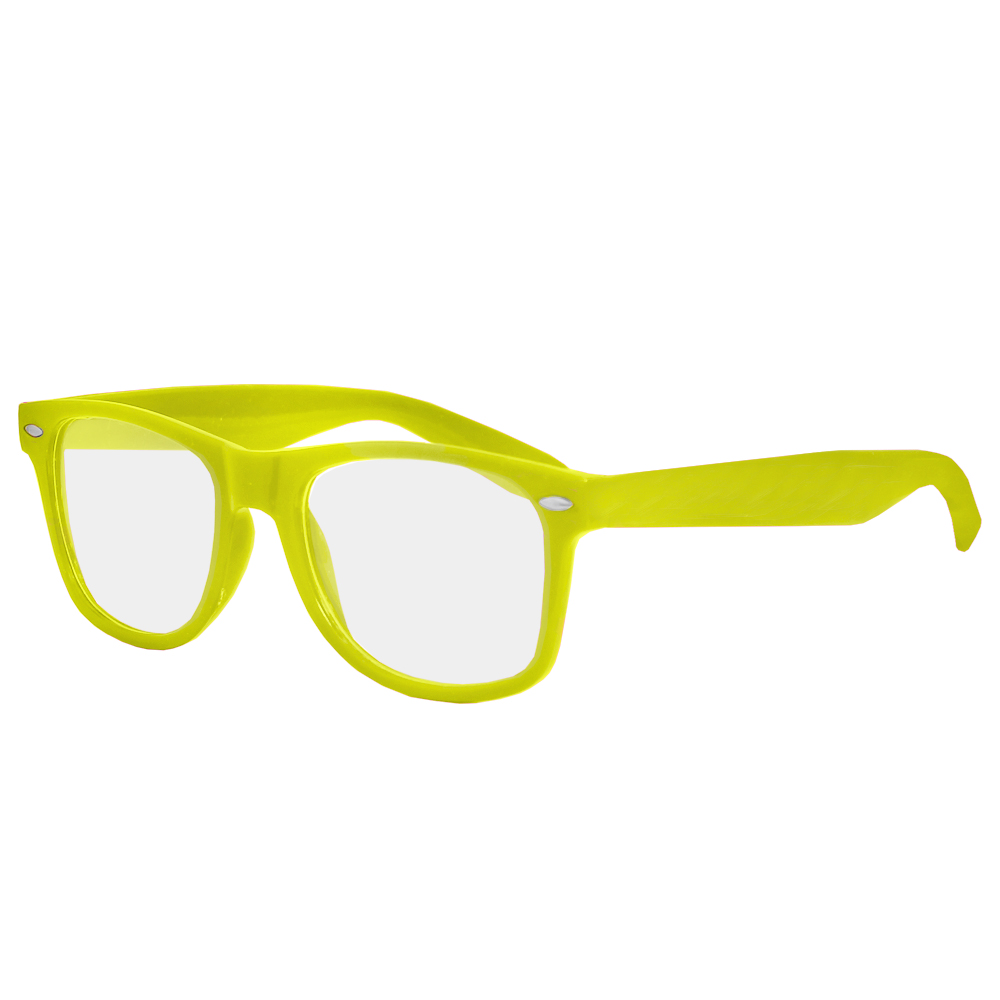 Green Geek Glasses with Lens