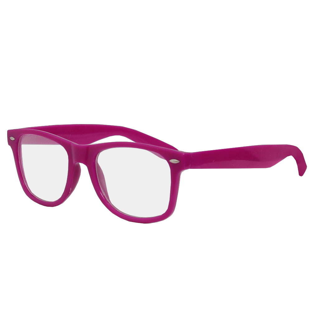 Purple Geek Glasses with Lens