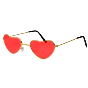 Heart Shaped Glasses with Red Lens