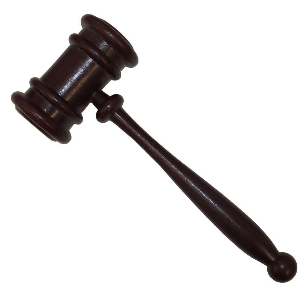 Plastic Brown Gavel Prop