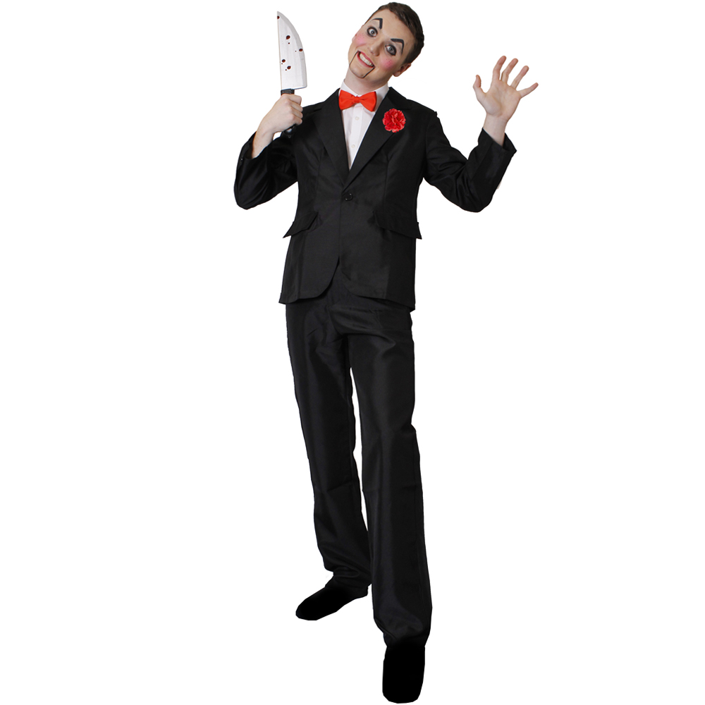 Mens Killer Ventriloquist Dummy Costume