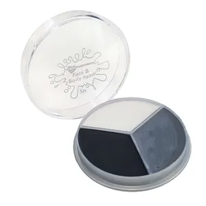 Grey, White & Black Face Paint