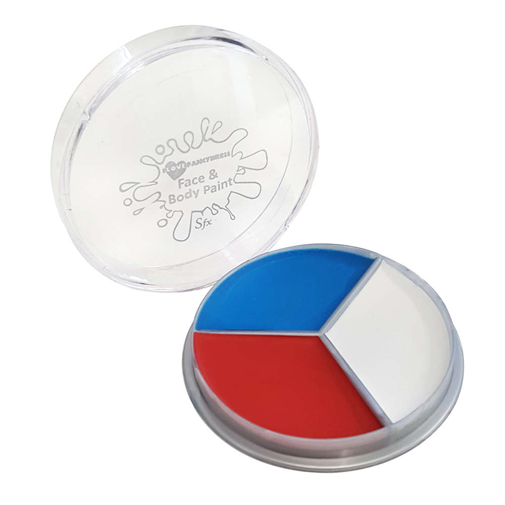 Red, White & Blue Face Paint