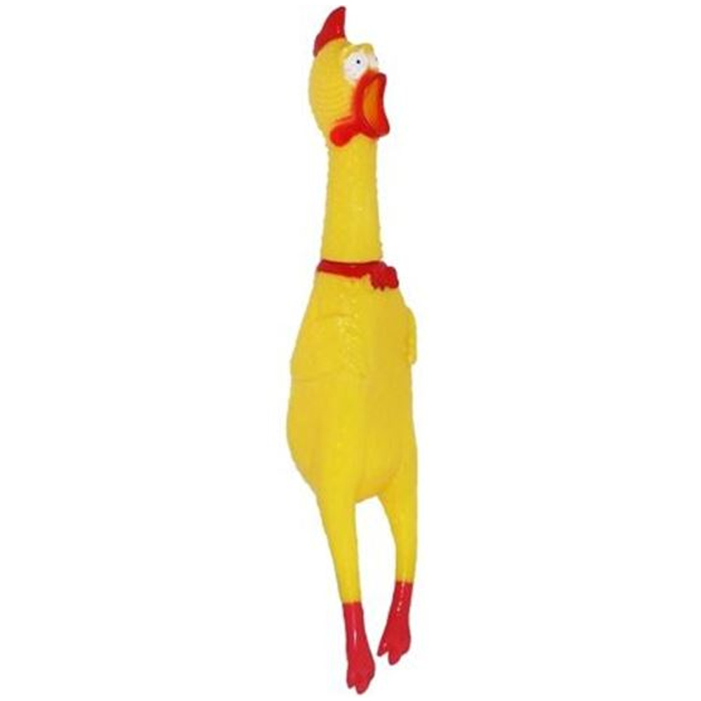 Shrieking Rubber Gag Chicken 47cm