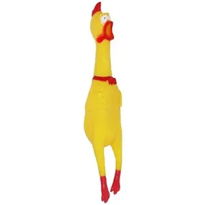 Shrieking Rubber Gag Chicken 47cm