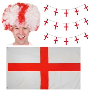 St George's Day Set - Wig, Flag + Bunting