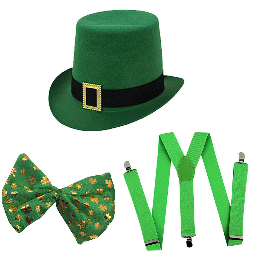 Irish Buckle Hat, Bow Tie + Braces