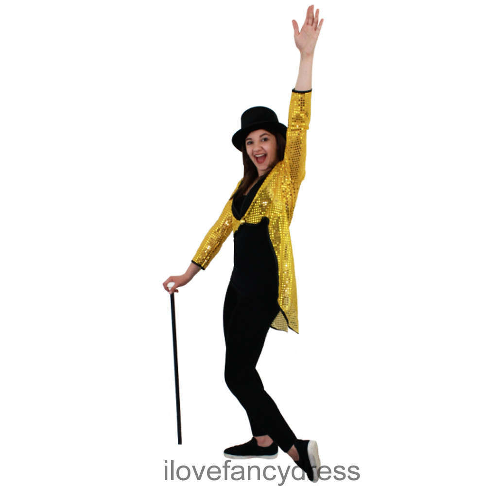 Gold Sequin Tailcoat - Teen/Small Ladies