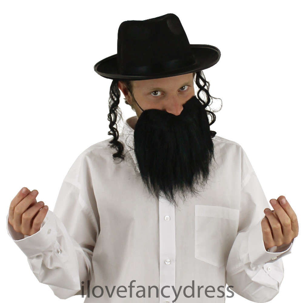 Jewish Rabbi Fancy Dress Costume Set